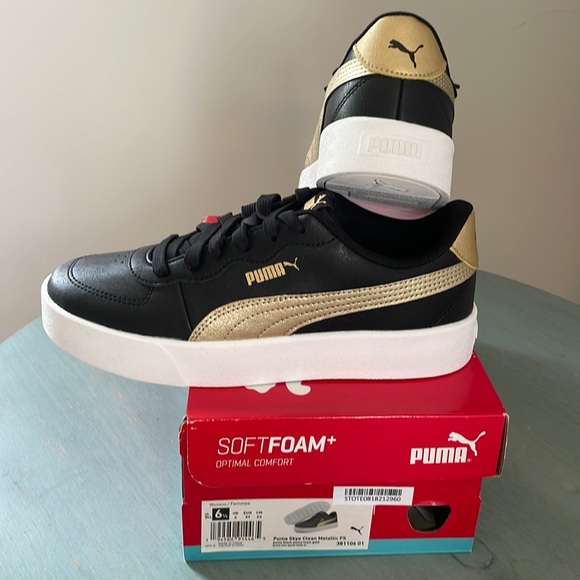 Puma | Shoes | Puma Sky Clean Metallic Soft Foam Sneaker | Poshmark